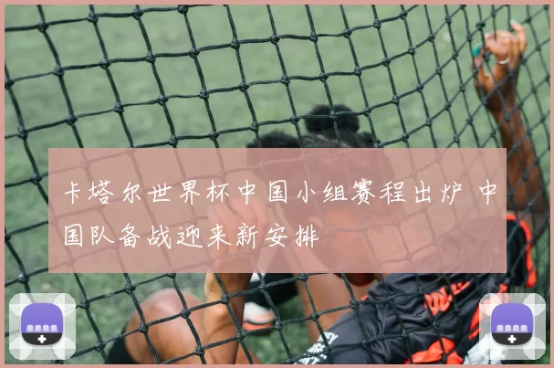 卡塔尔世界杯中国小组赛程出炉 中国队备战迎来新安排