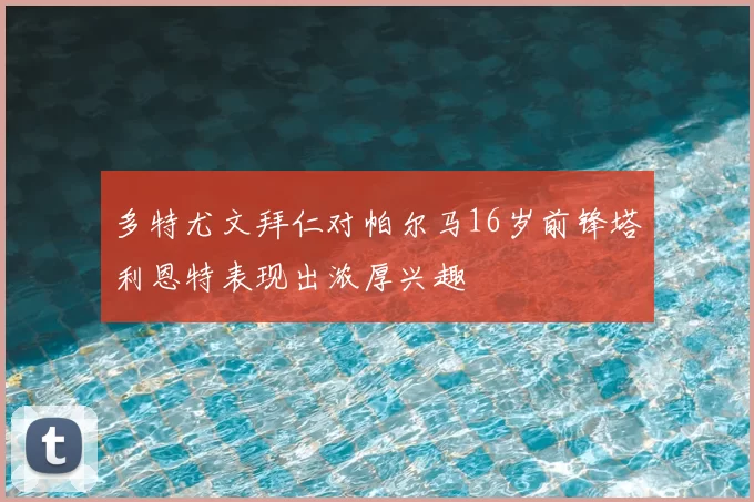 多特尤文拜仁对帕尔马16岁前锋塔利恩特表现出浓厚兴趣