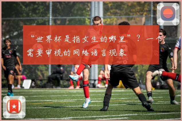 “世界杯是指女生的哪里”?一个需要审视的网络语言现象