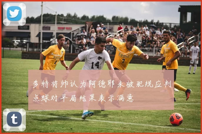 多特将帅认为阿德耶米被犯规应判点球对平局结果表示满意